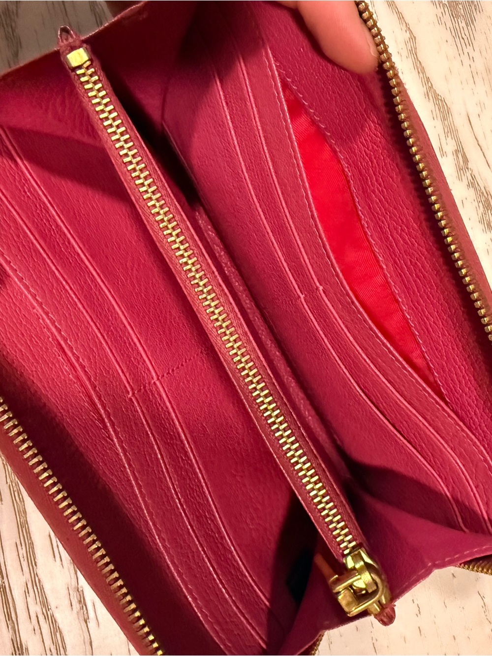 Miu Miu Madras Zip Wallet w/ Box & Cards - Picture 7 of 12